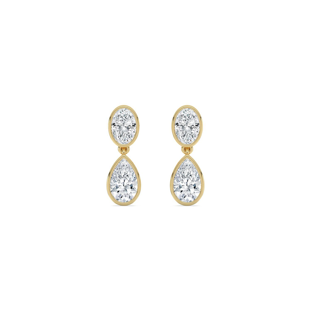 Yellow gold Diamond Earrings · 2.49 ctw