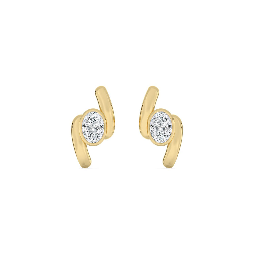 Yellow gold Diamond Earrings · 1.41 ctw