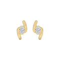 Yellow gold Diamond Earrings · 1.41 ctw