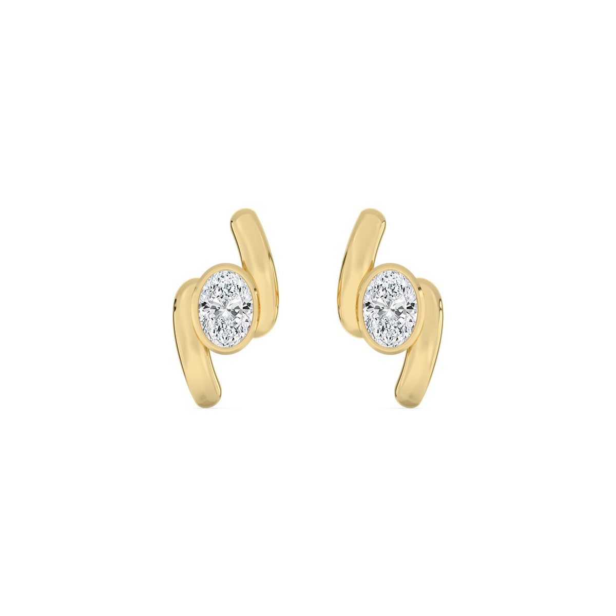 Yellow gold Diamond Earrings · 1.41 ctw