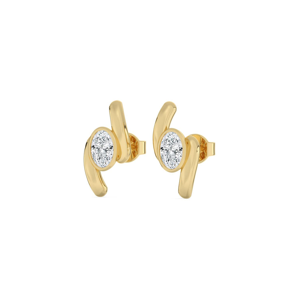 Yellow gold Diamond Earrings · 1.41 ctw