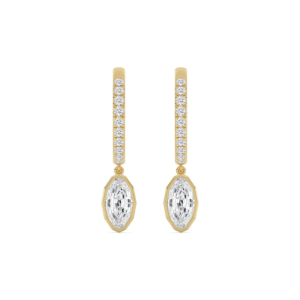Yellow gold Diamond Earrings · 2.51 ctw