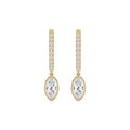 Yellow gold Diamond Earrings · 2.51 ctw