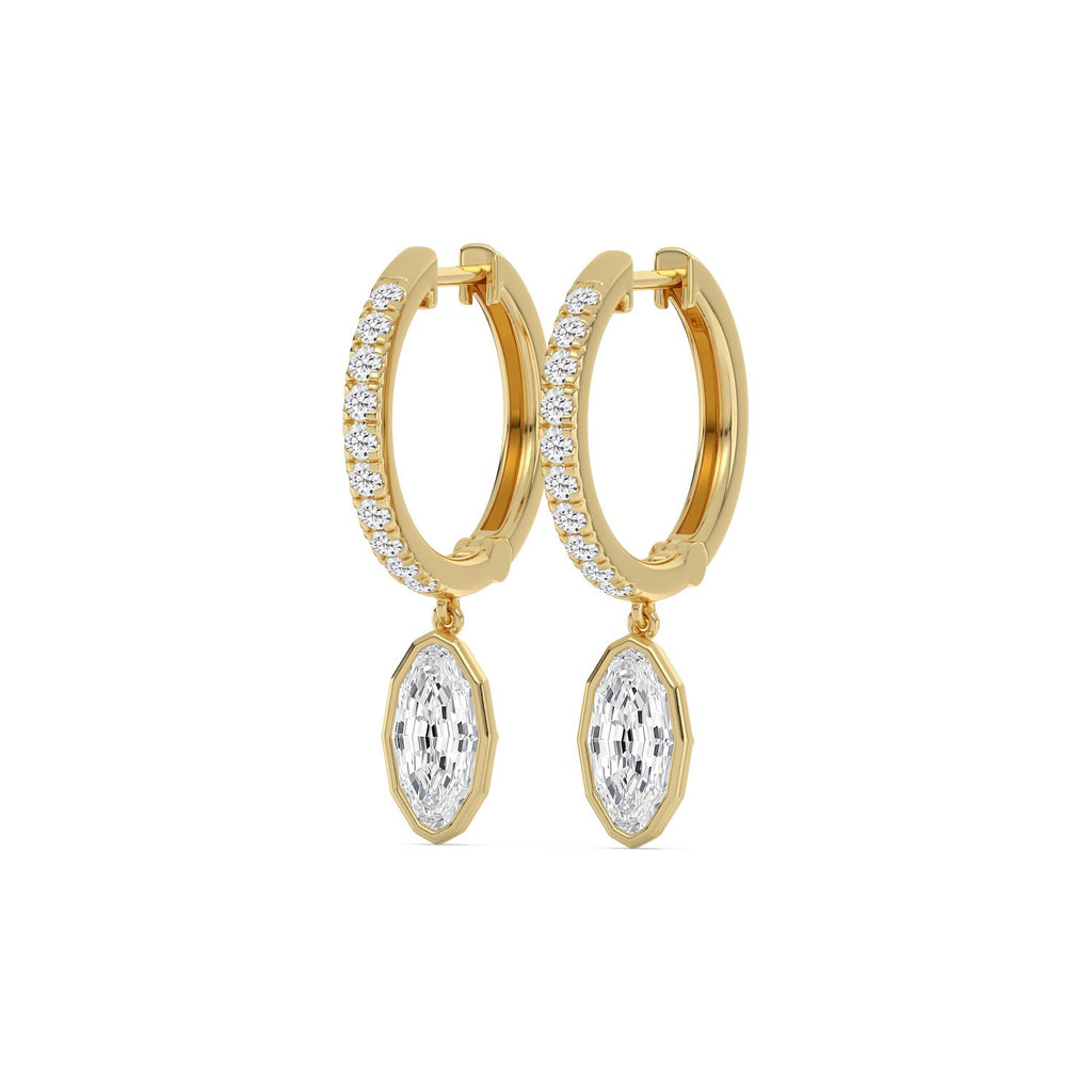 Yellow gold Diamond Earrings · 2.51 ctw