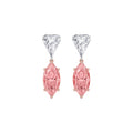 Rose & White gold Diamond Earrings · 7.39 ctw