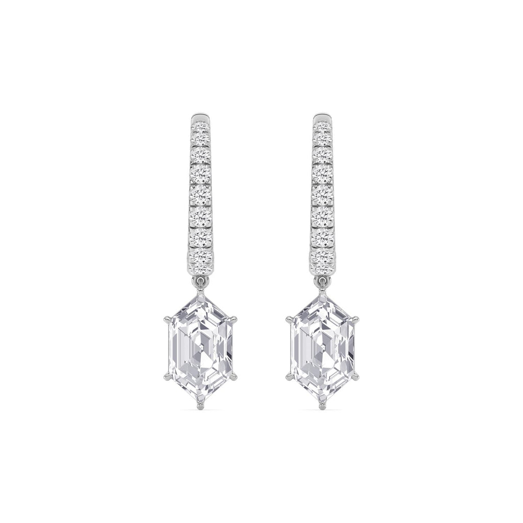 White gold Diamond Earrings · 4.86 ctw