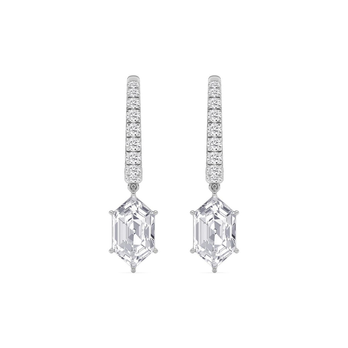 White gold Diamond Earrings · 4.86 ctw