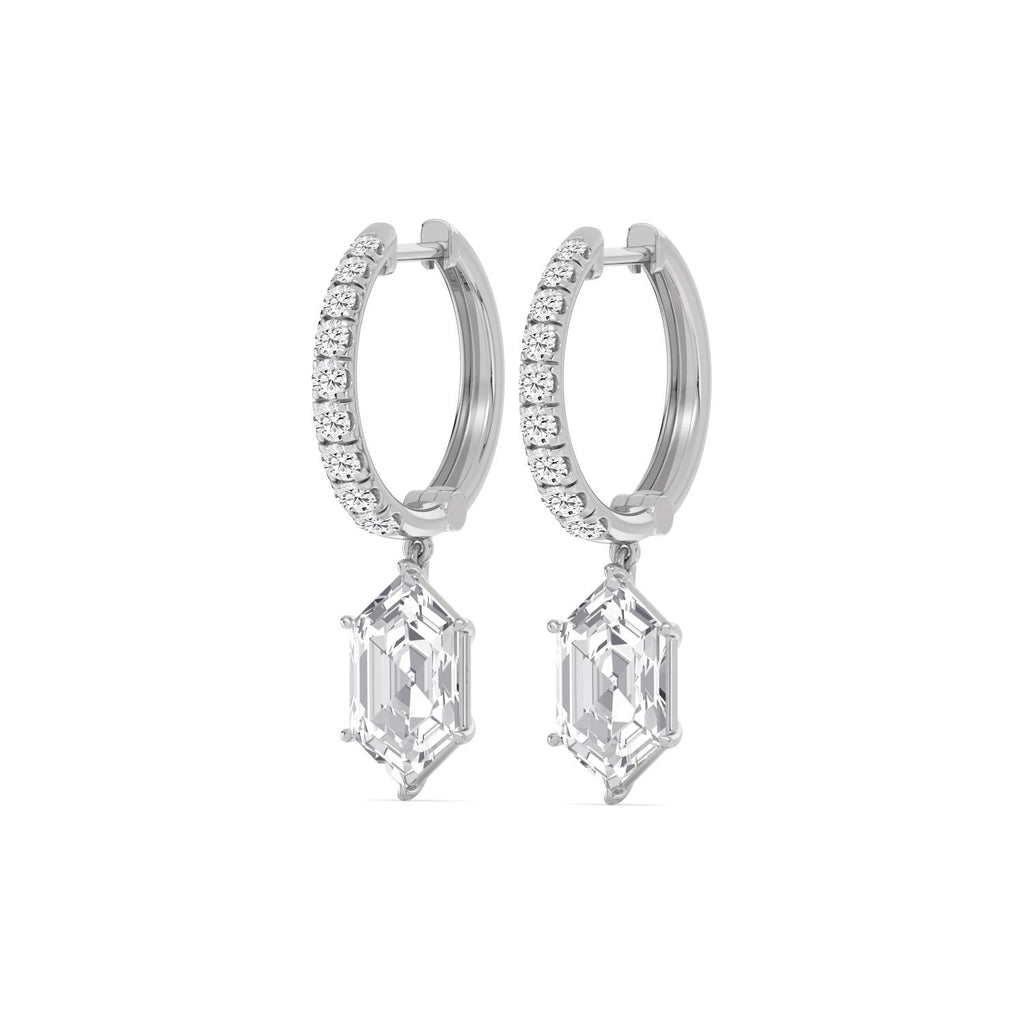 White gold Diamond Earrings · 4.86 ctw