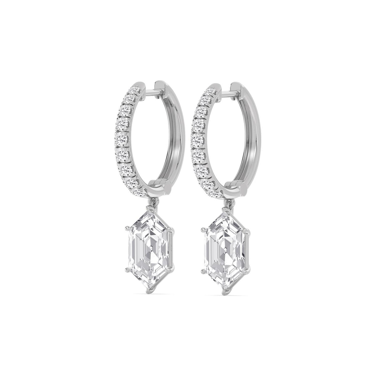 White gold Diamond Earrings · 4.86 ctw