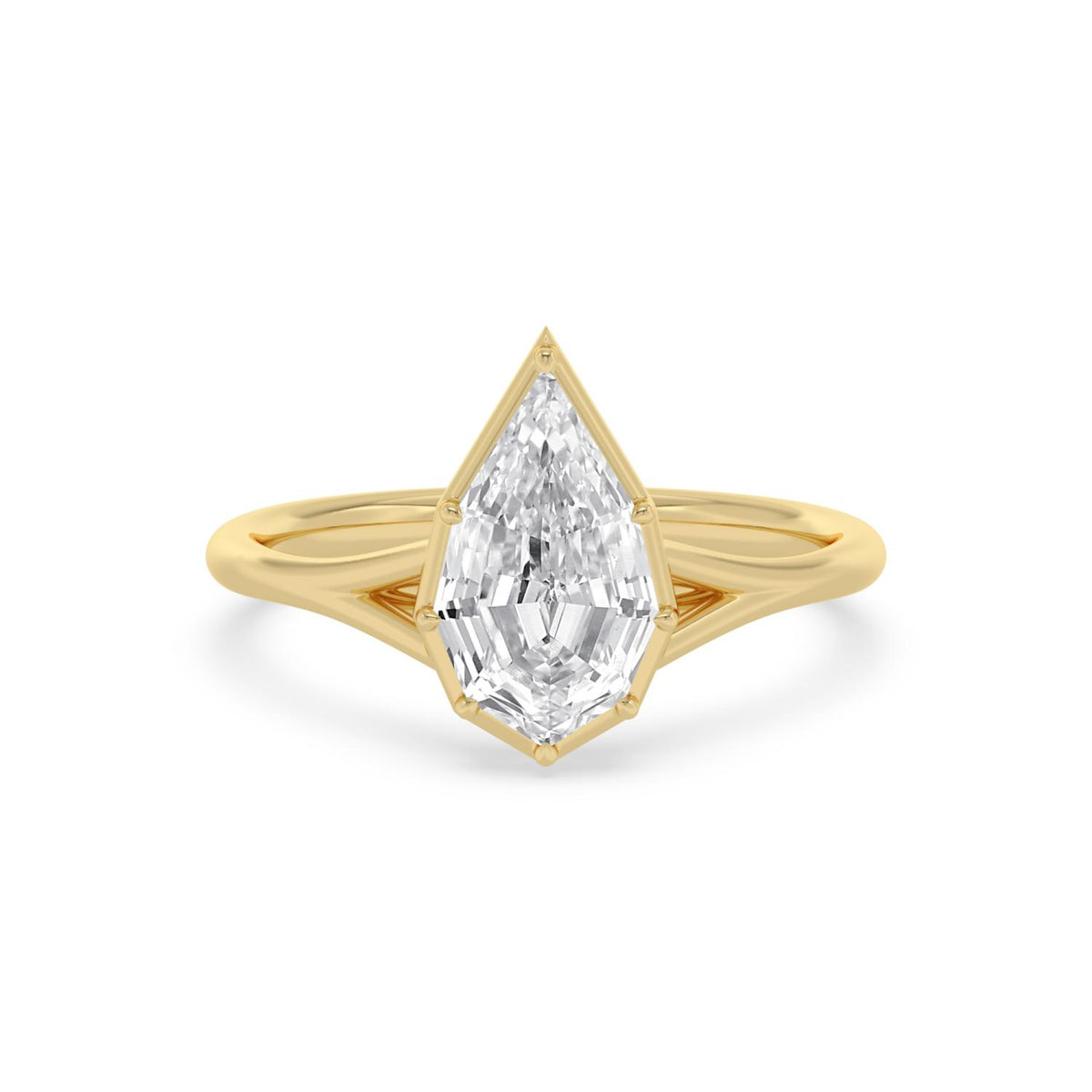 Yellow gold Diamond Ring · 2 ctw