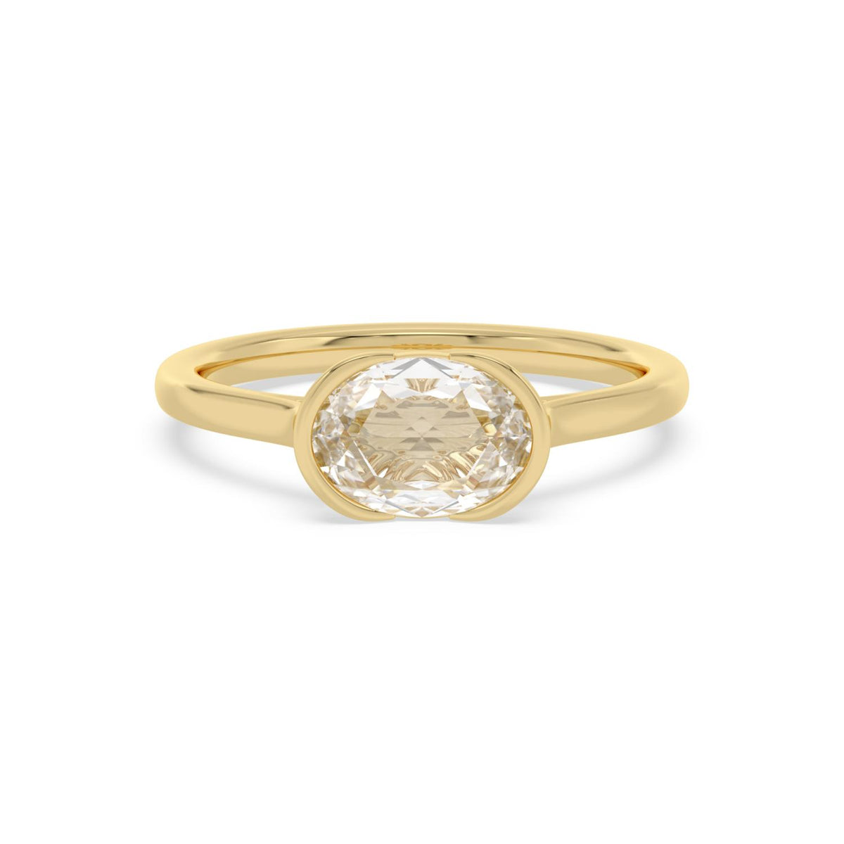 Yellow gold Diamond Ring · 1 ctw