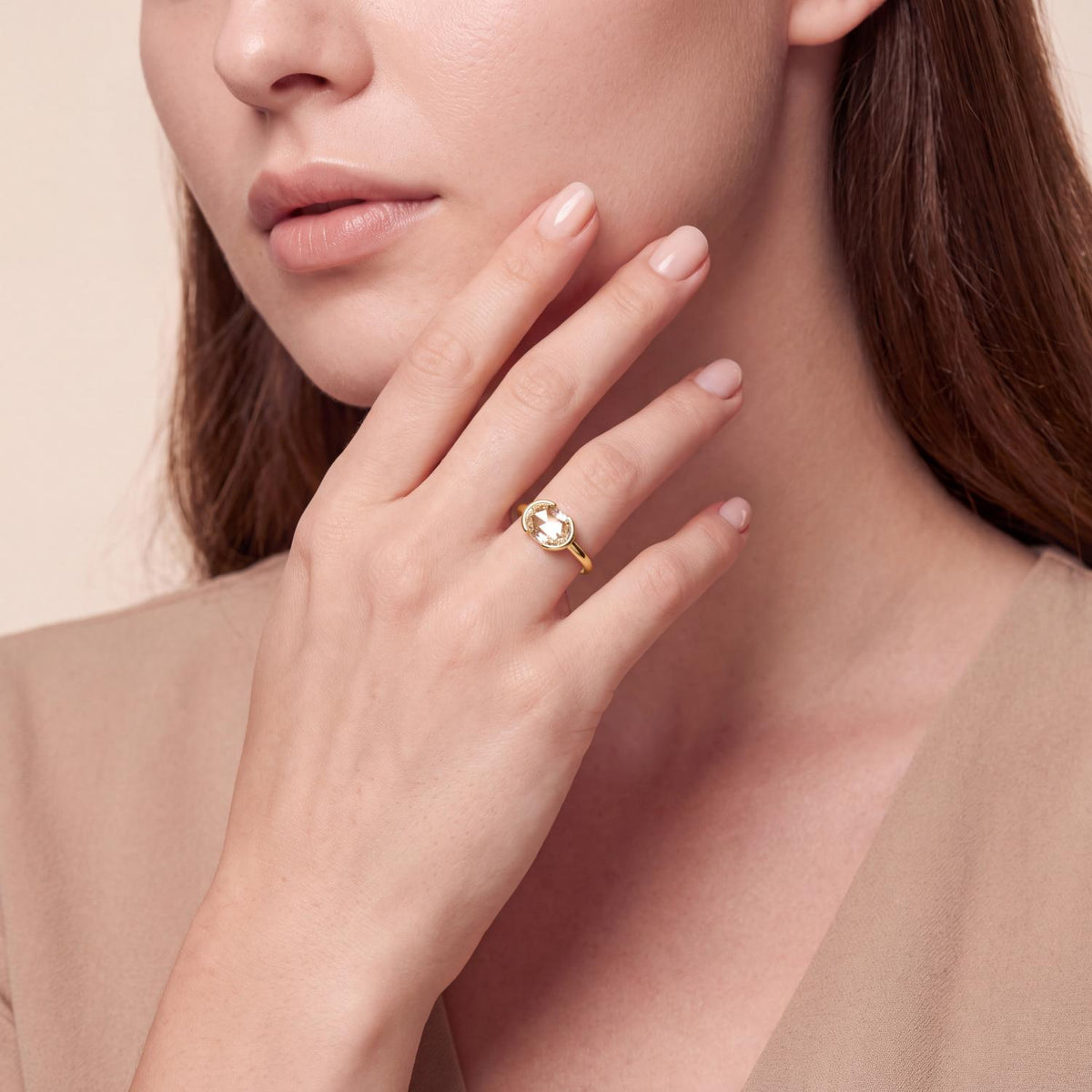 Yellow gold Diamond Ring · 1 ctw