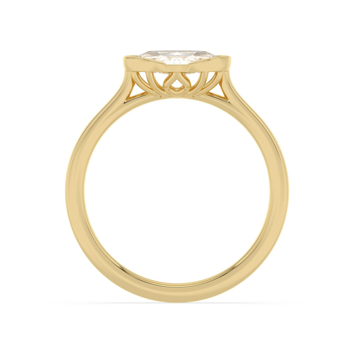 Yellow gold Diamond Ring · 1 ctw