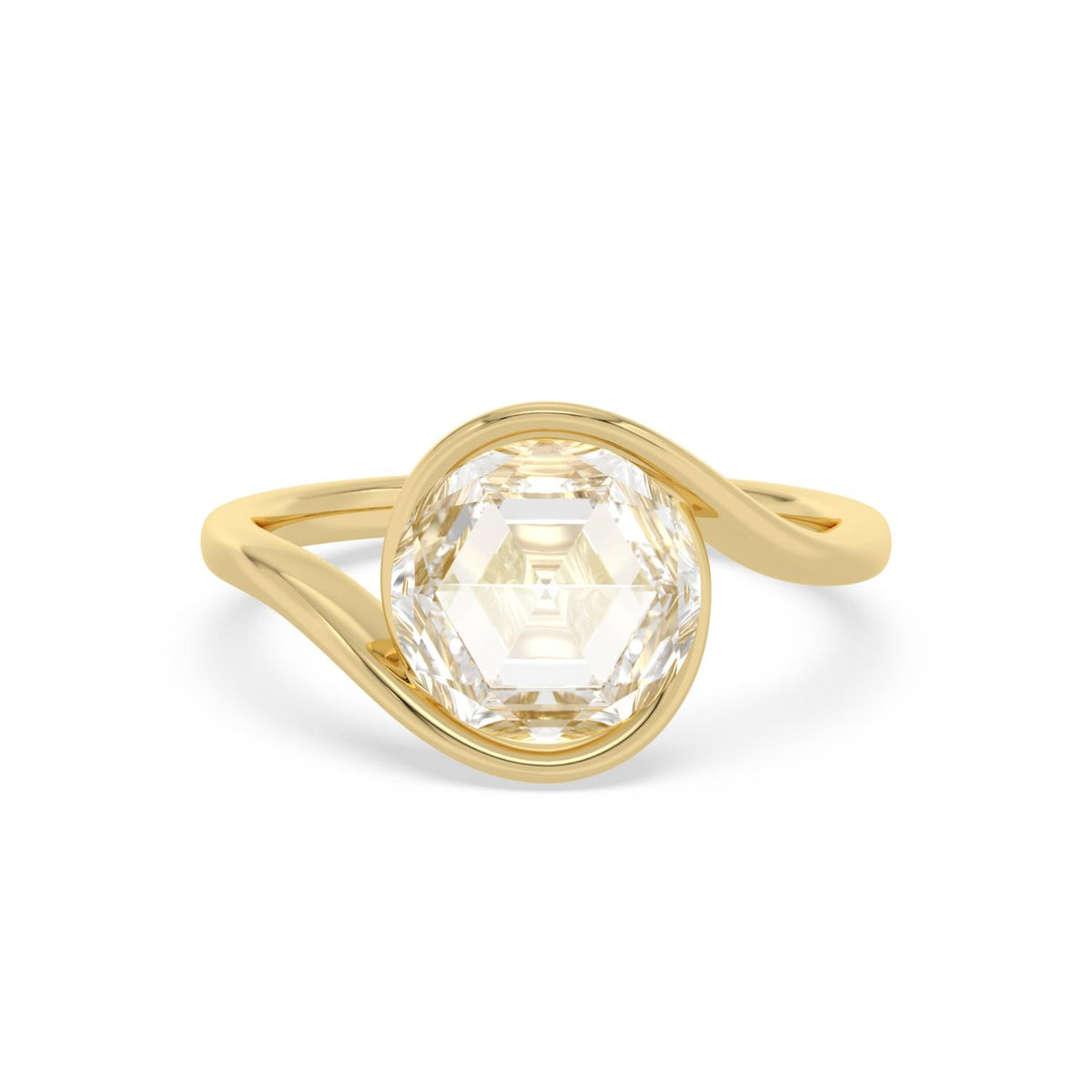 Yellow gold Diamond Ring · 2 ctw