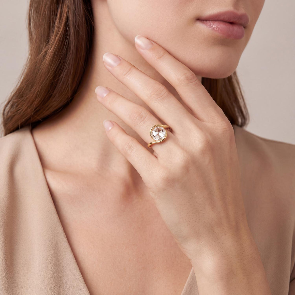 Yellow gold Diamond Ring · 2 ctw