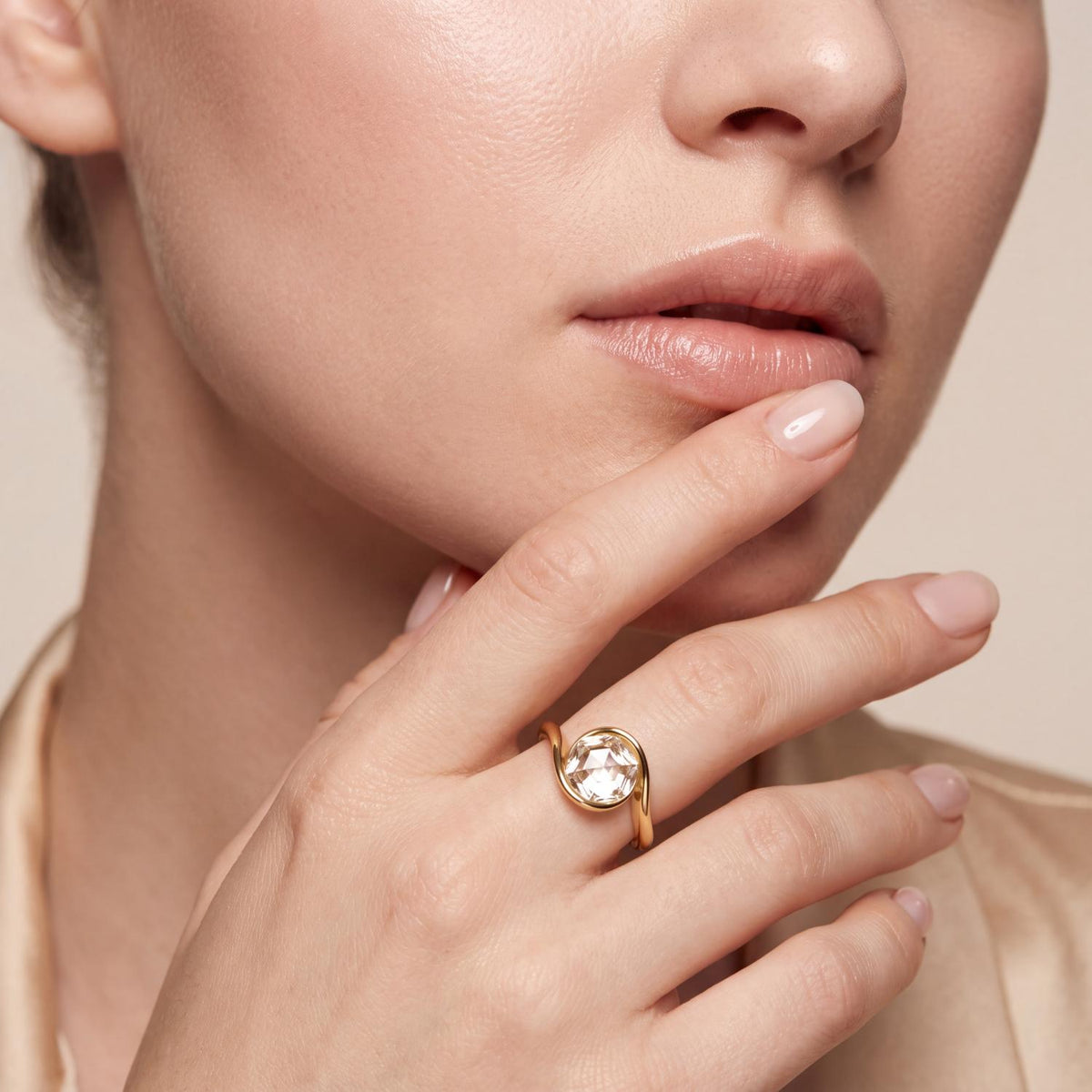 Yellow gold Diamond Ring · 2 ctw