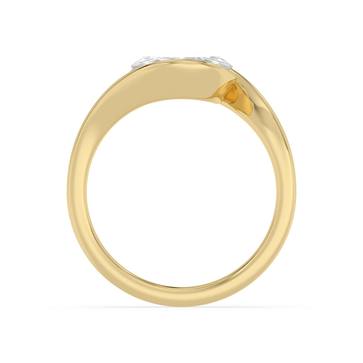 Yellow gold Diamond Ring · 2 ctw