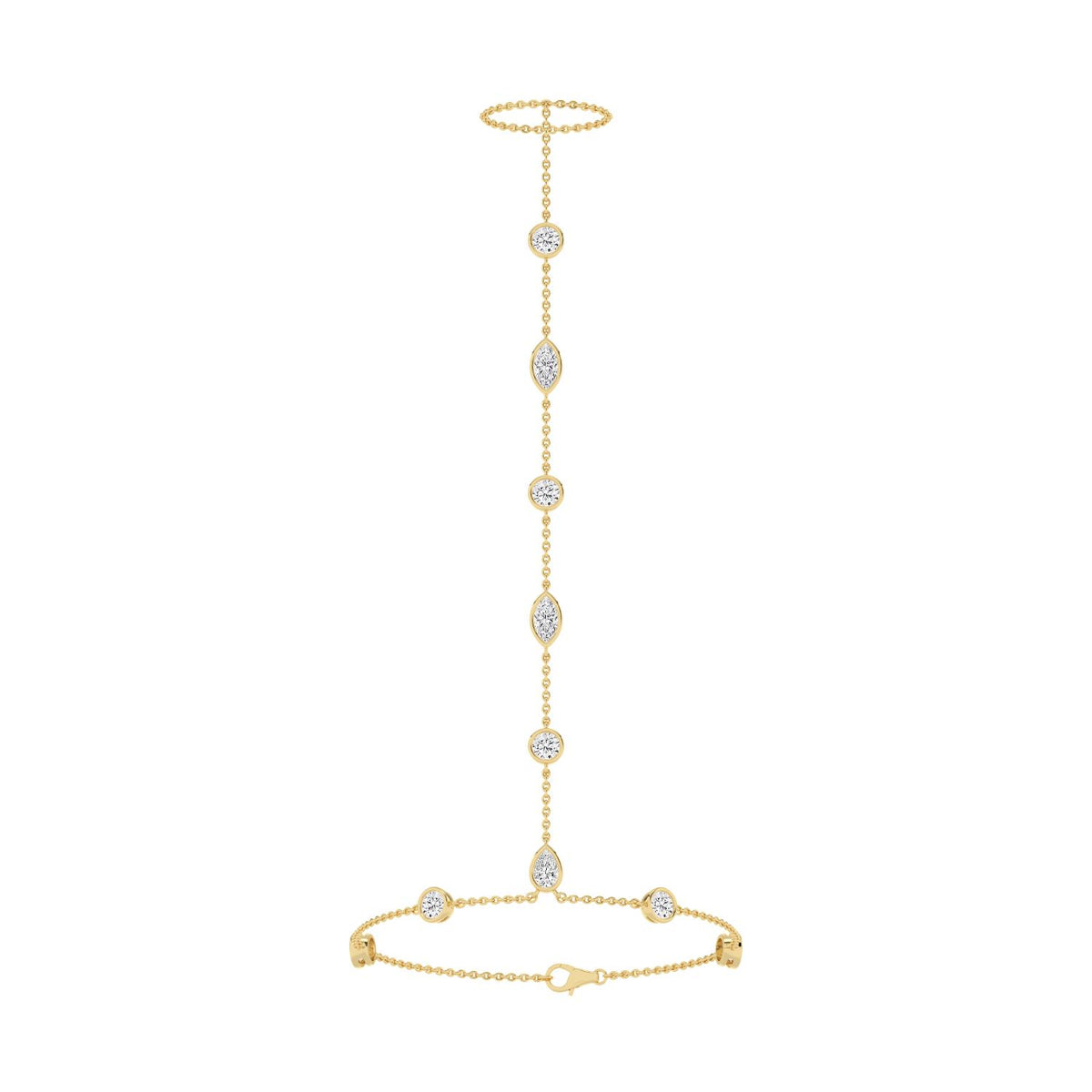 Yellow gold Diamond Bracelet · 2.83 ctw