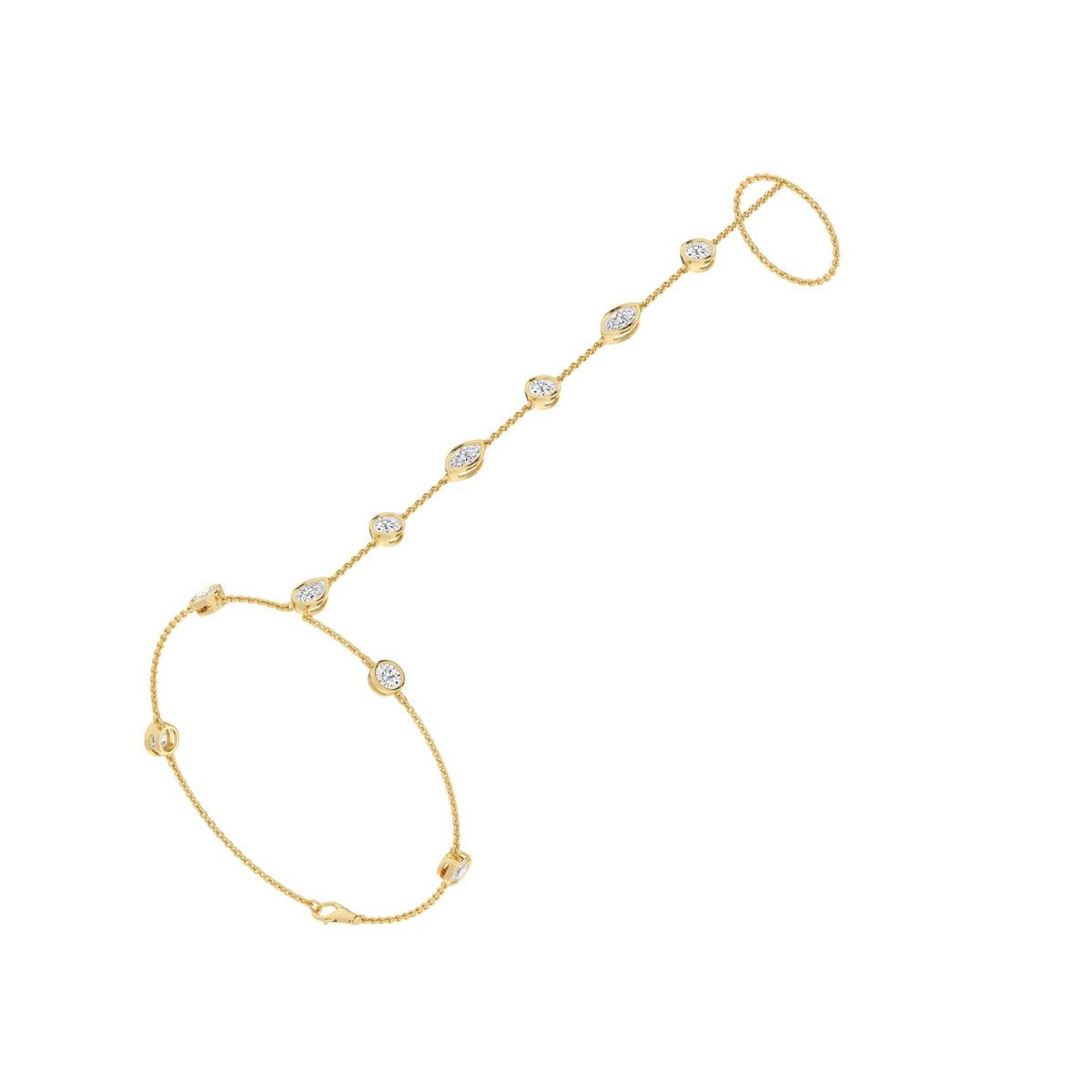 Yellow gold Diamond Bracelet · 2.83 ctw
