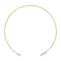 Yellow gold Diamond Necklace · 3 ctw