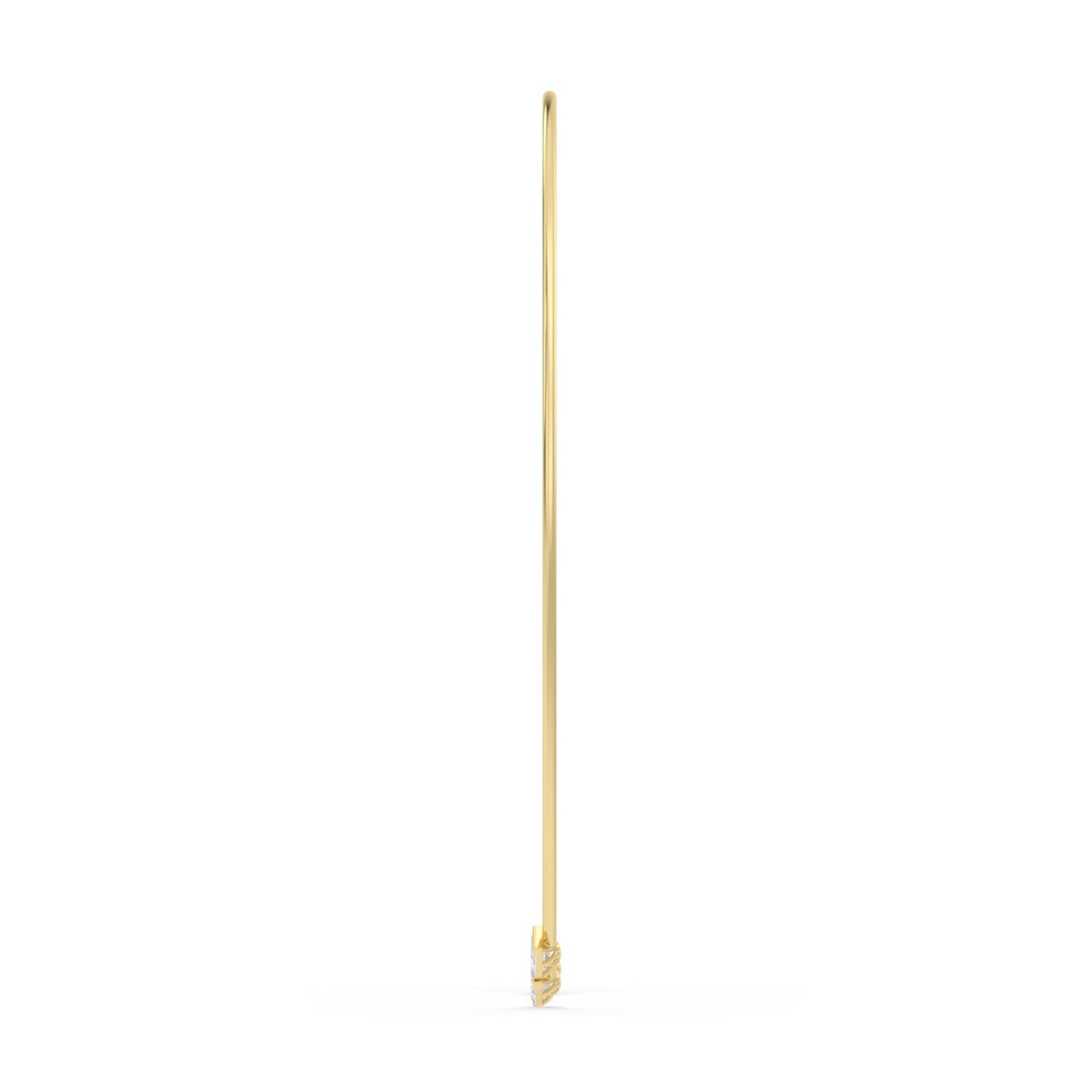 Yellow gold Diamond Necklace · 3 ctw