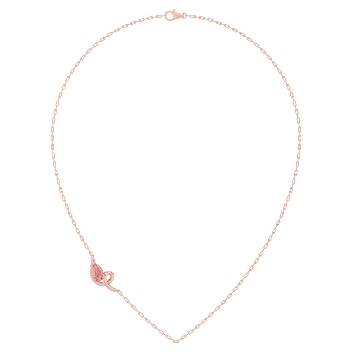 Rose gold Diamond Necklace · 0.85 ctw