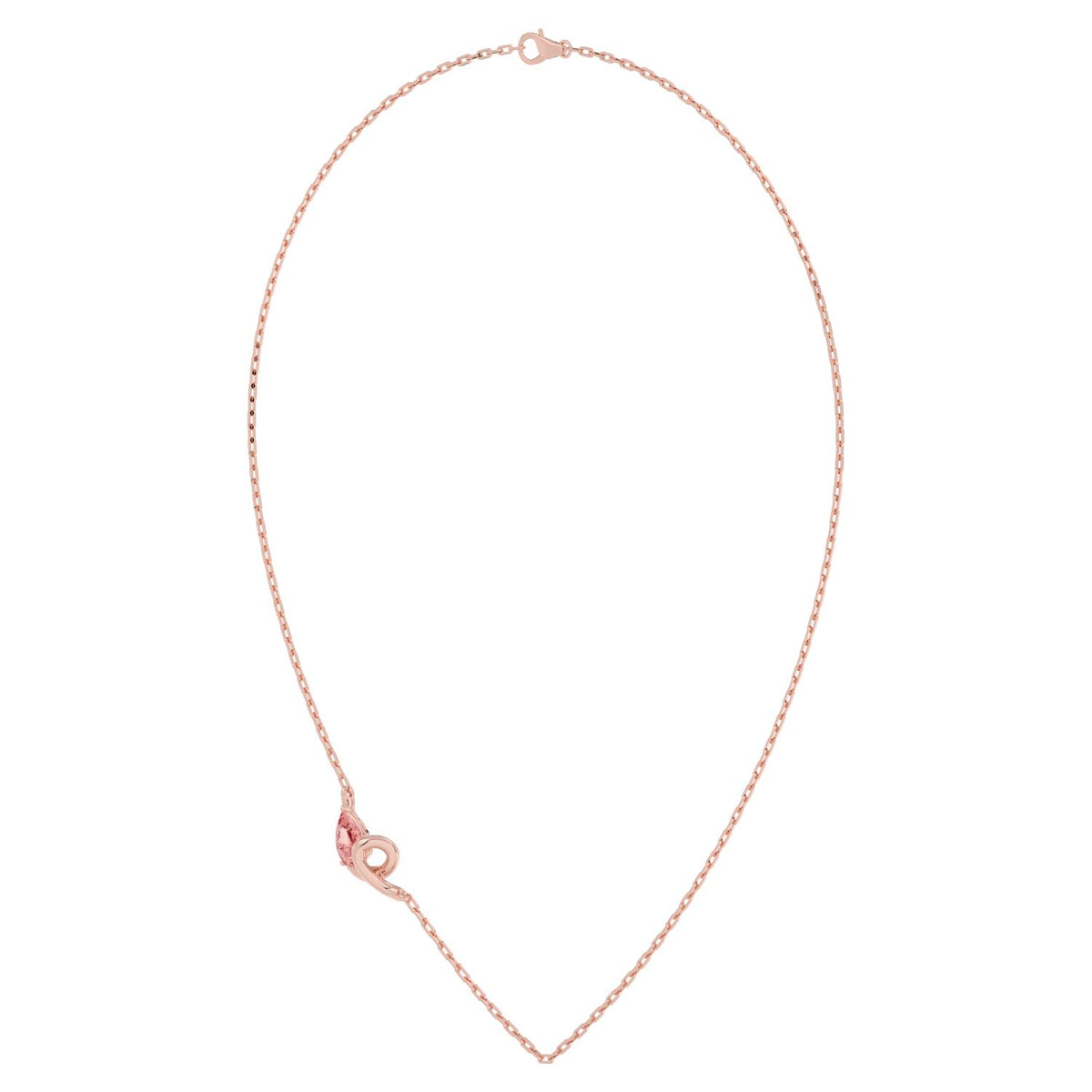 Rose gold Diamond Necklace · 0.85 ctw