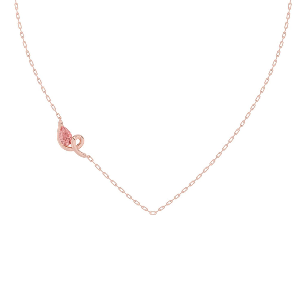 Rose gold Diamond Necklace · 0.85 ctw