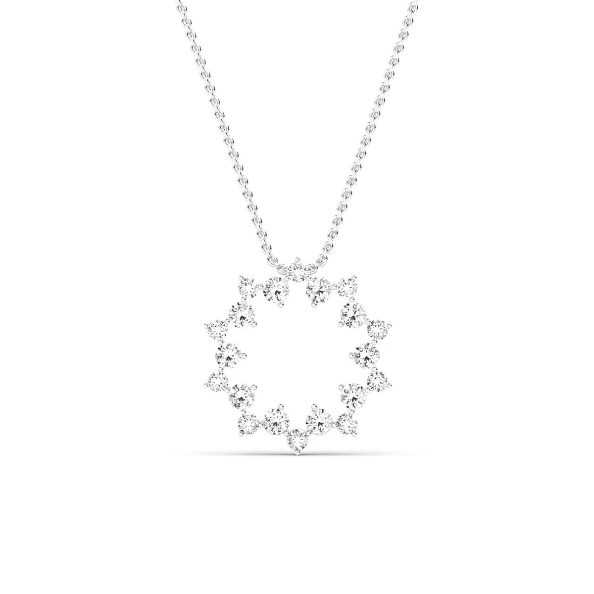 White gold Diamond Pendant · 1.02 ctw
