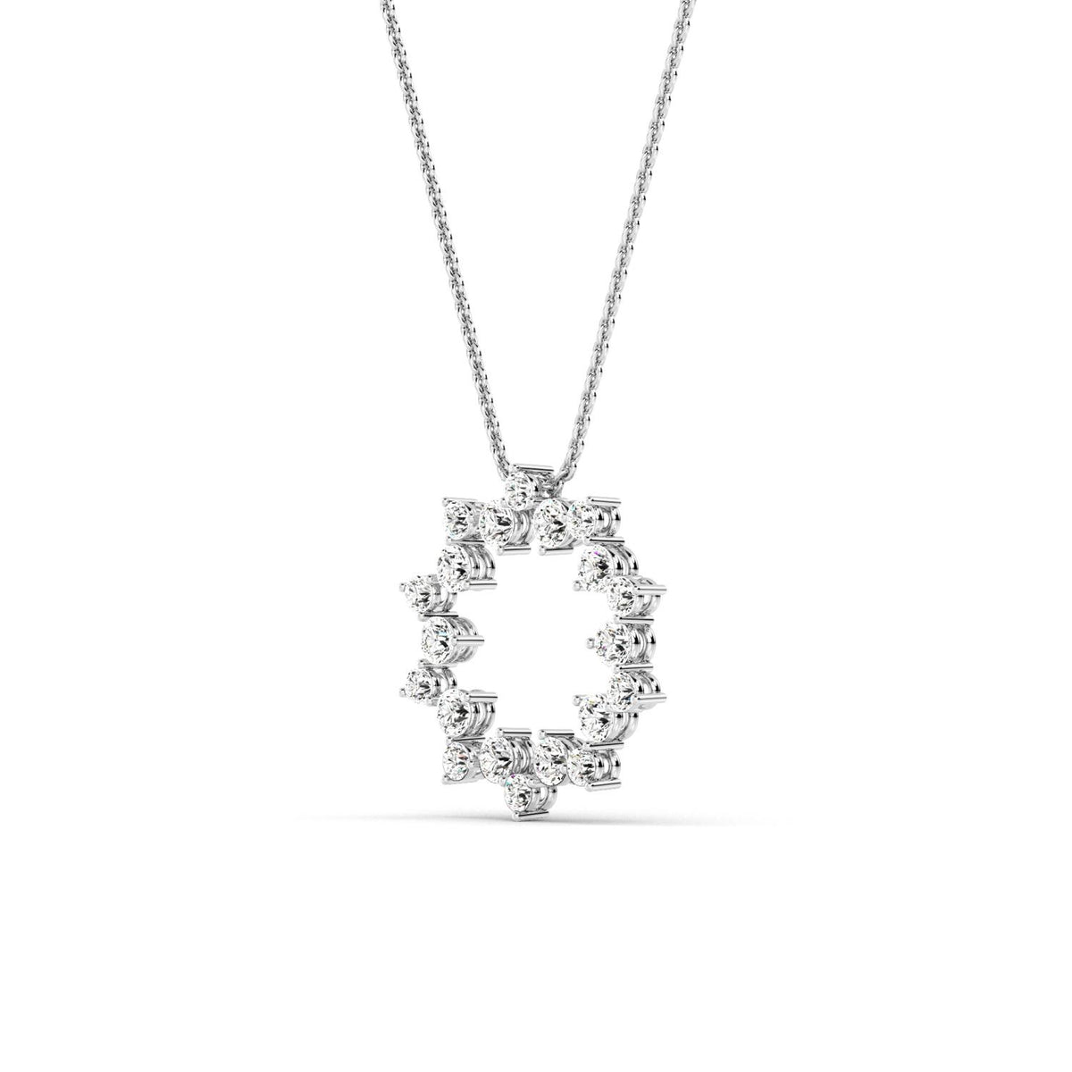 White gold Diamond Pendant · 1.02 ctw