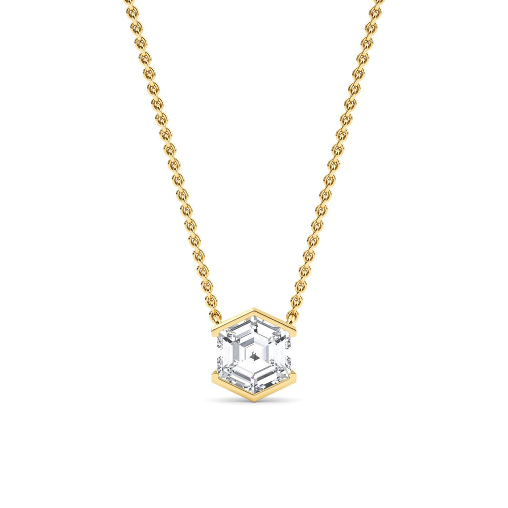 Yellow gold Diamond Pendant · 1.05 ctw