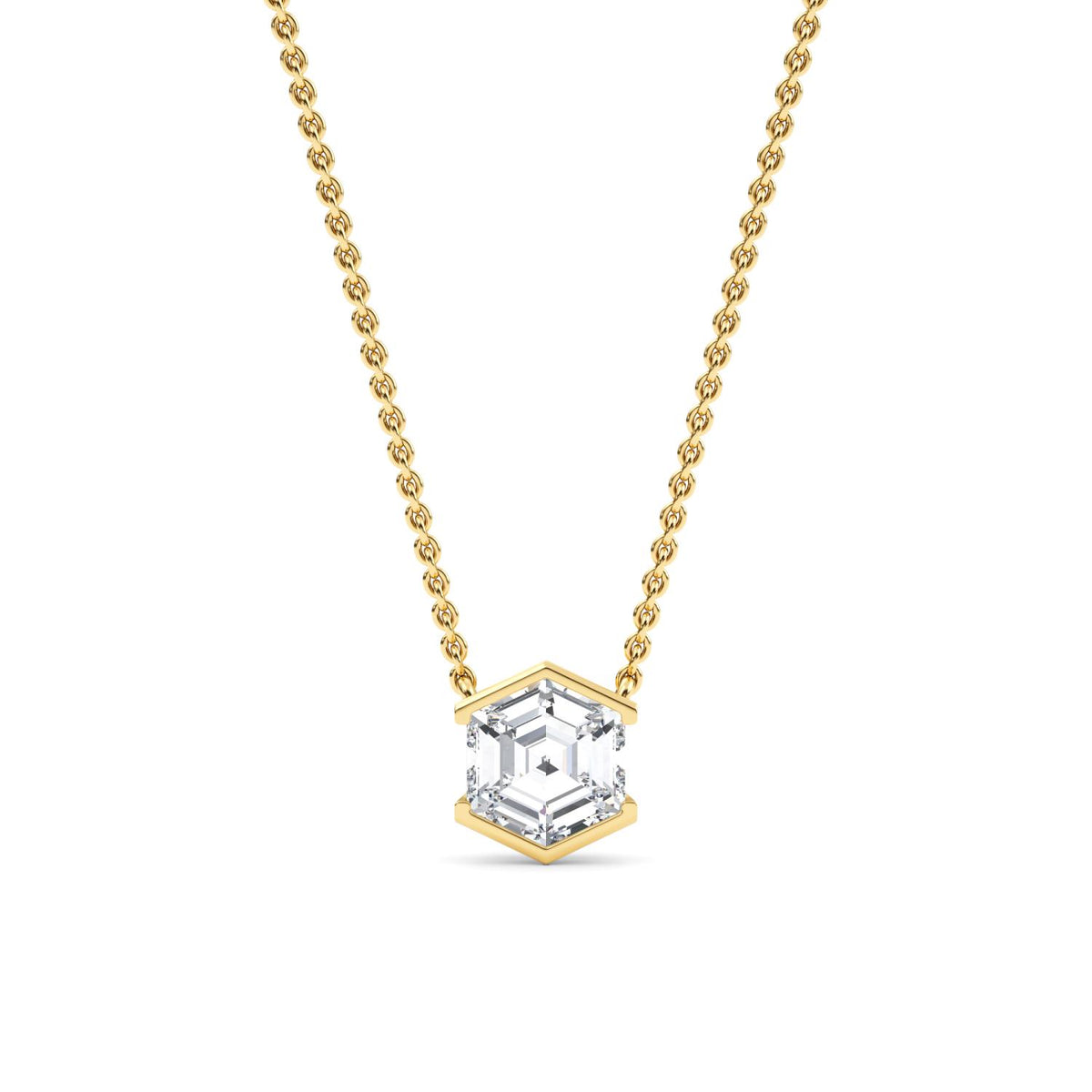 Yellow gold Diamond Pendant · 1.05 ctw