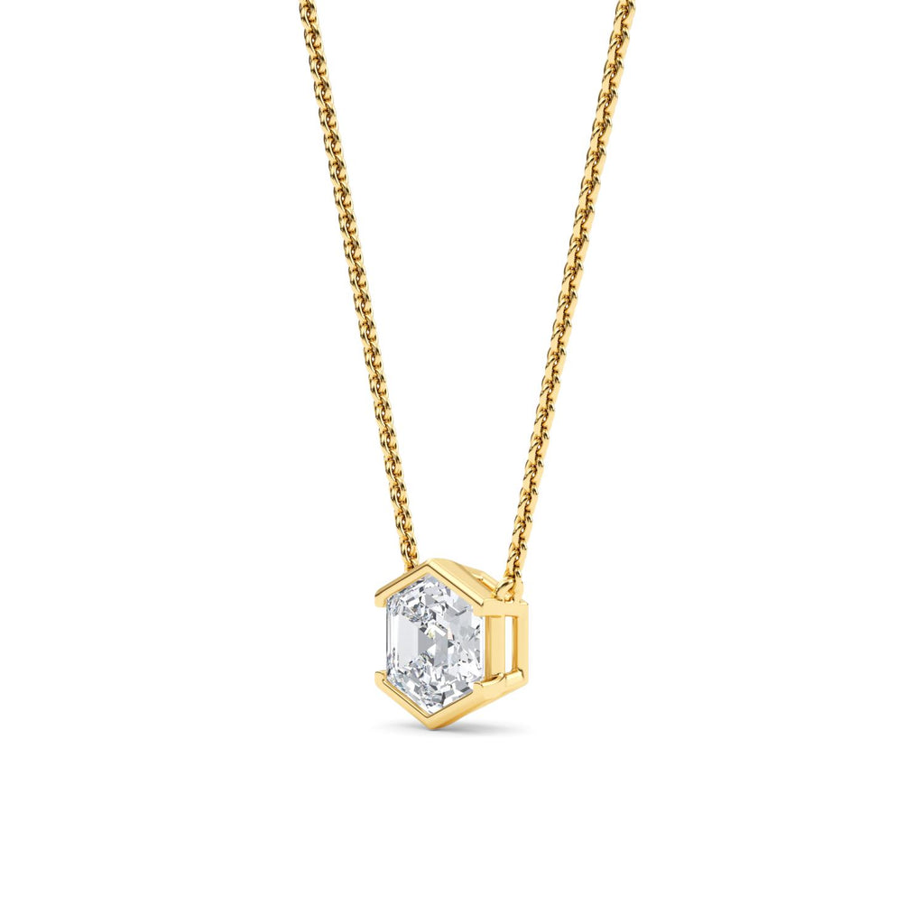 Yellow gold Diamond Pendant · 1.05 ctw