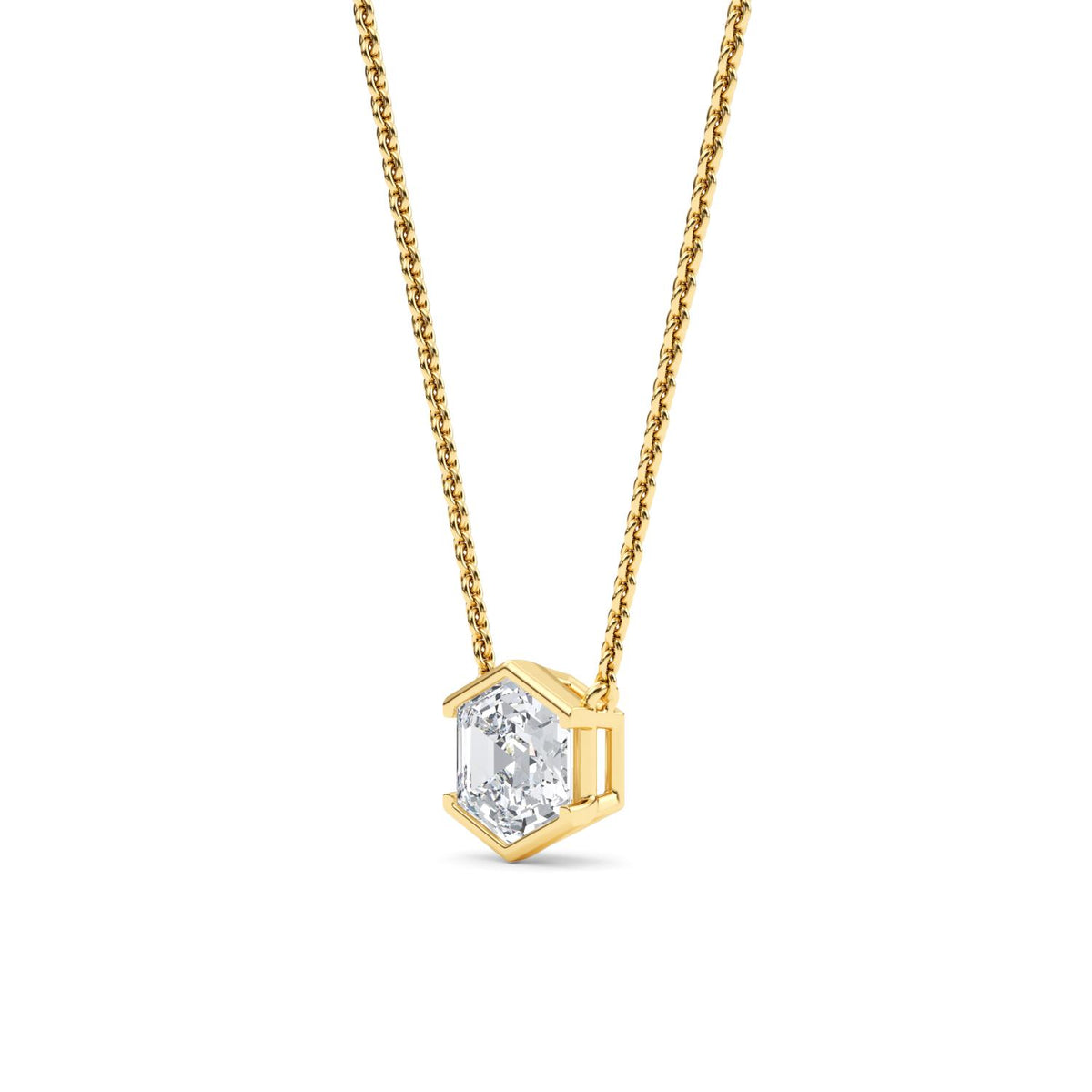Yellow gold Diamond Pendant · 1.05 ctw