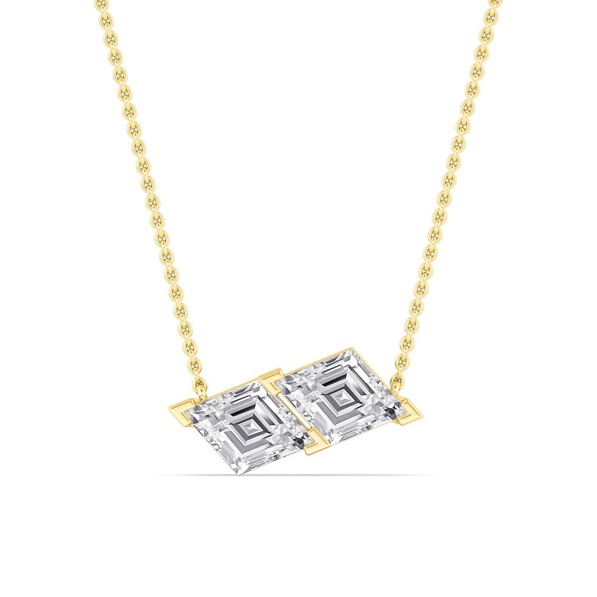 Yellow gold Diamond Pendant · 2.15 ctw