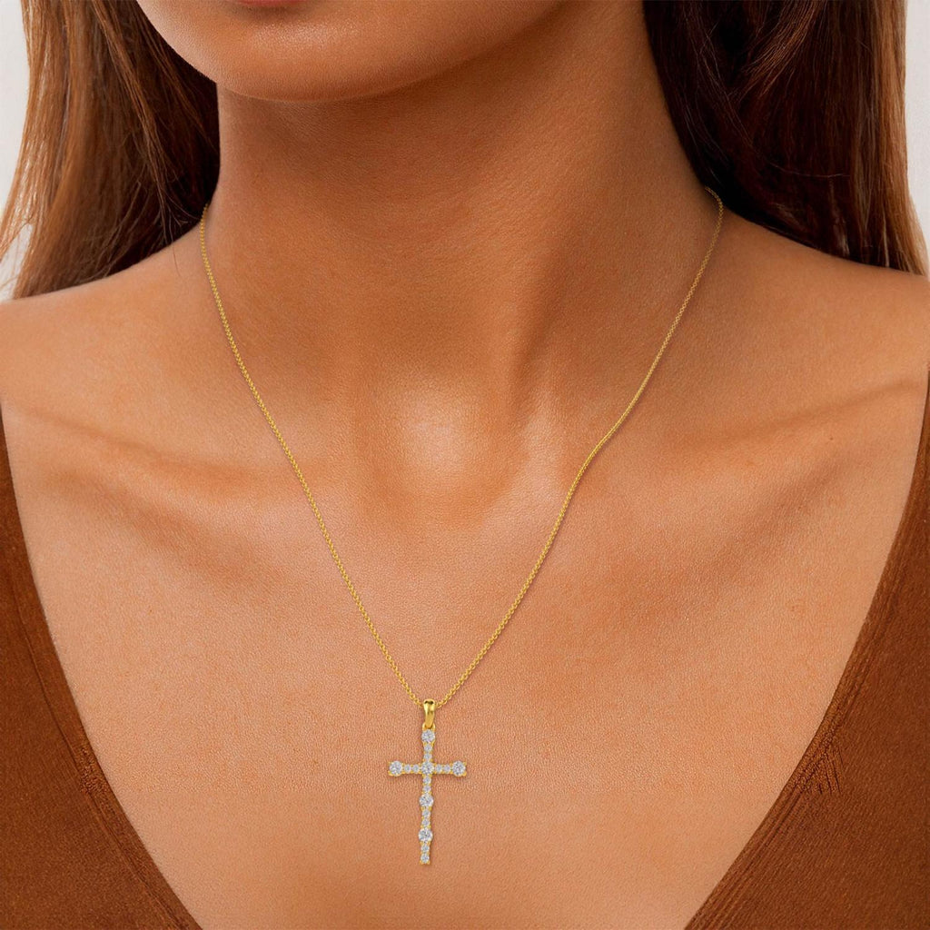 Yellow gold Diamond Pendant · 0.57 ctw