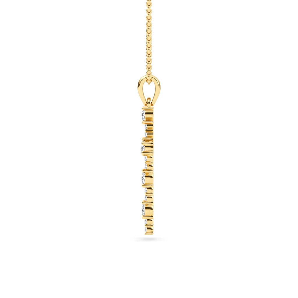 Yellow gold Diamond Pendant · 0.57 ctw