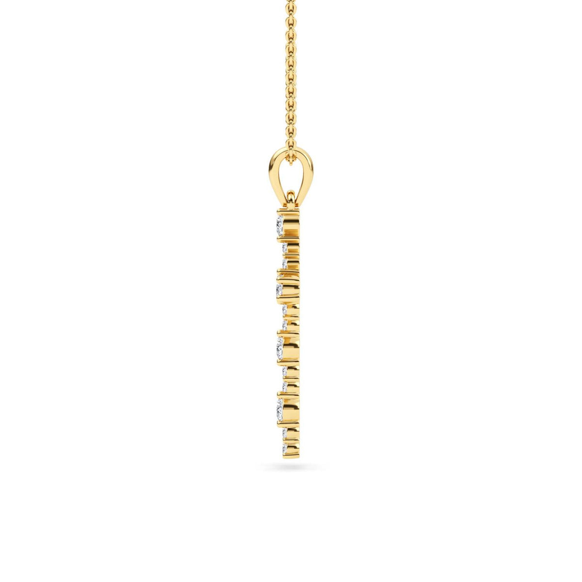 Yellow gold Diamond Pendant · 0.57 ctw
