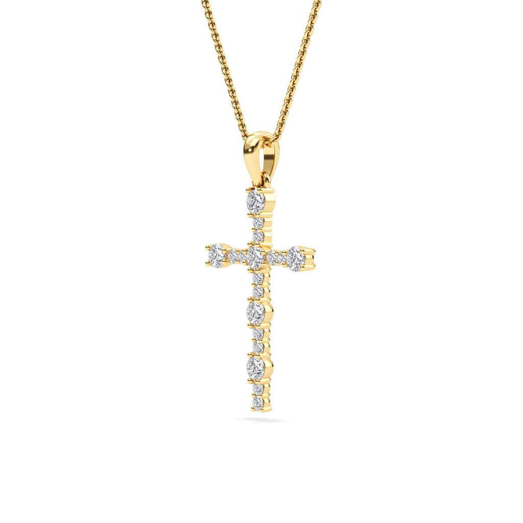 Yellow gold Diamond Pendant · 0.57 ctw
