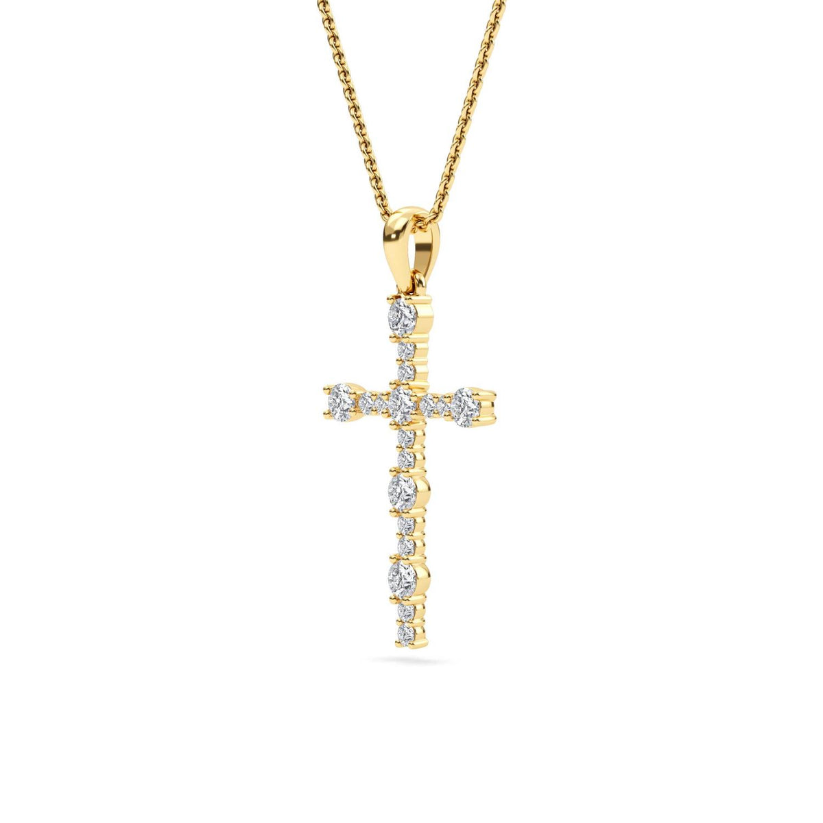 Yellow gold Diamond Pendant · 0.57 ctw