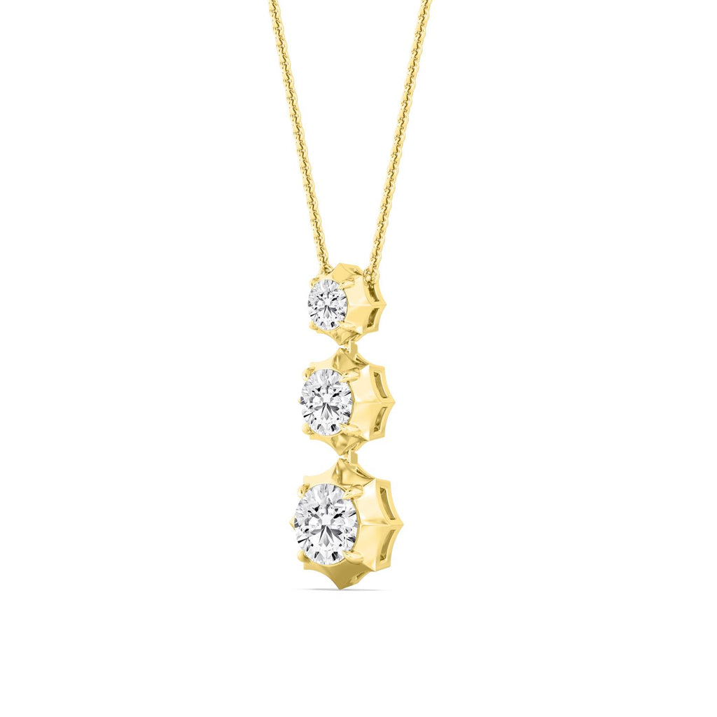 Yellow gold Diamond Pendant · 1.66 ctw