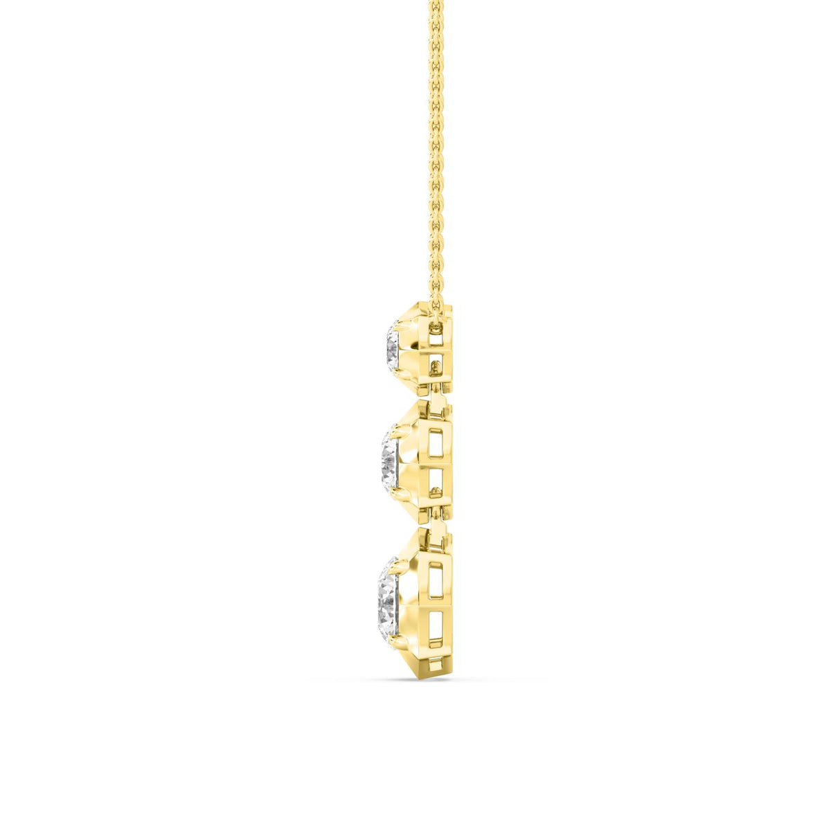 Yellow gold Diamond Pendant · 1.66 ctw