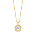 Yellow gold Diamond Pendant · 1 ctw