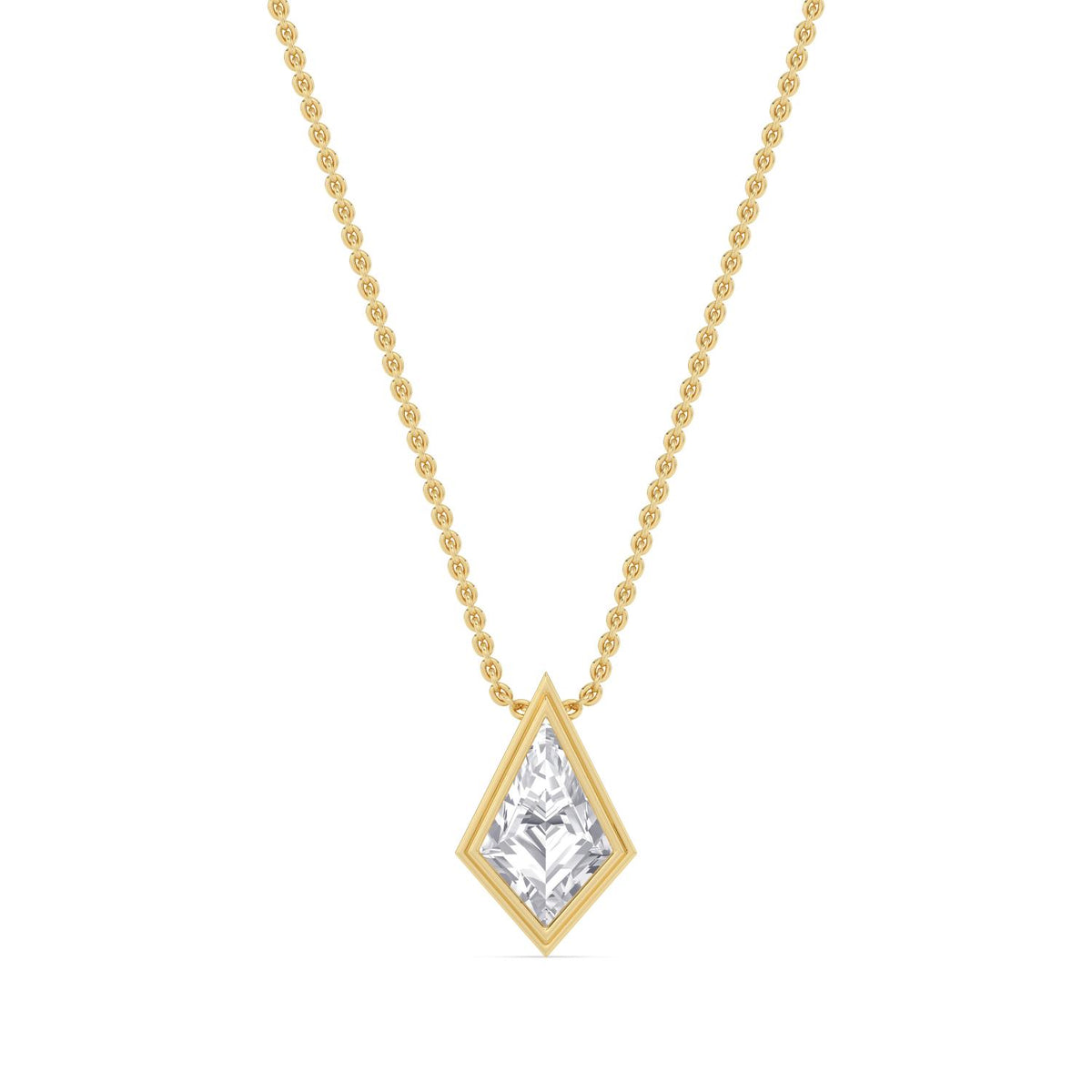 Yellow gold Diamond Pendant · 1.5 ctw