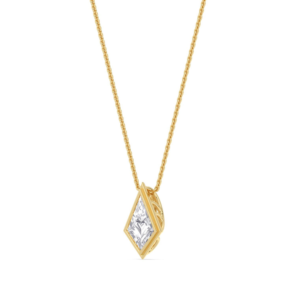 Yellow gold Diamond Pendant · 1.5 ctw