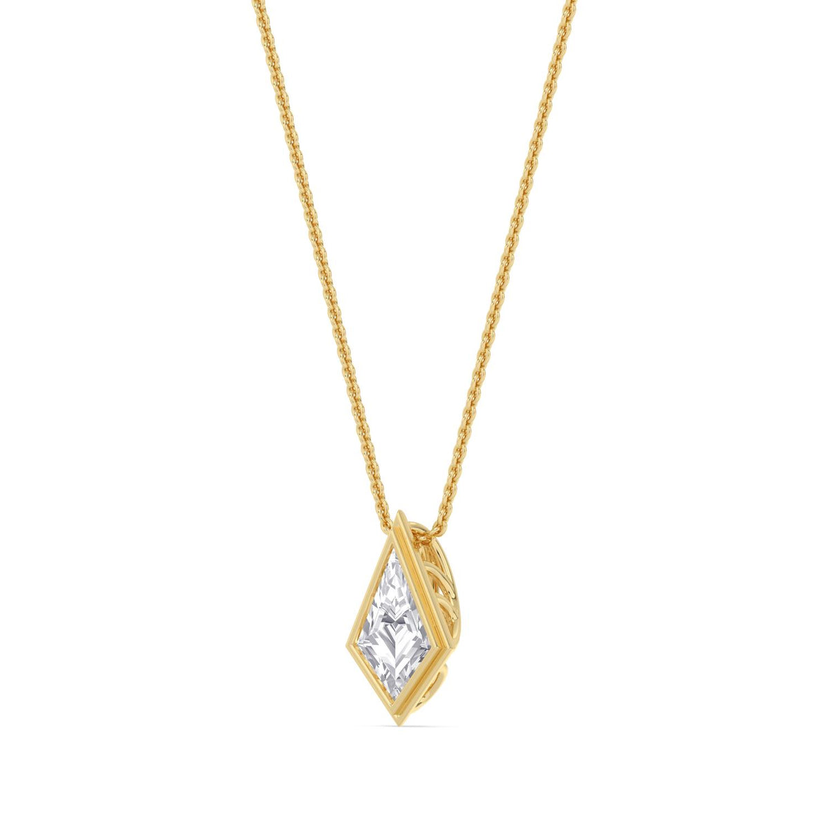 Yellow gold Diamond Pendant · 1.5 ctw