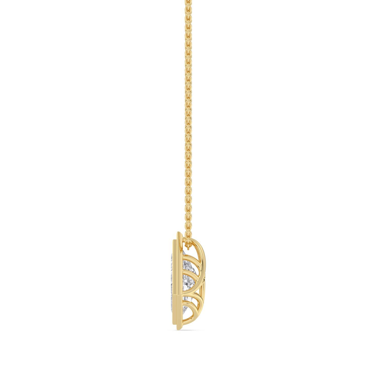 Yellow gold Diamond Pendant · 1.5 ctw