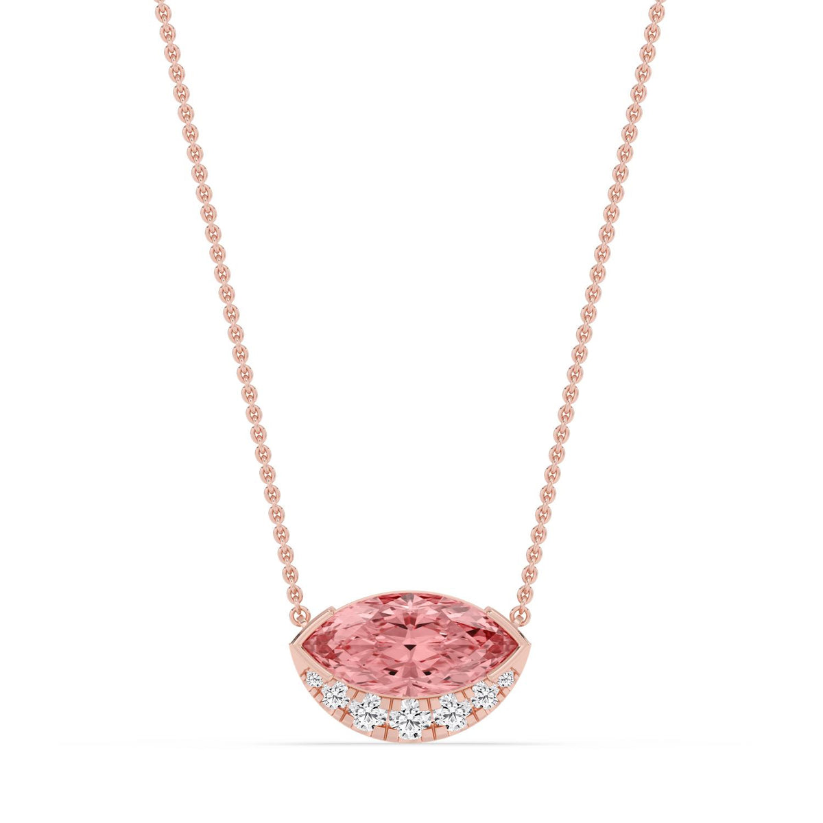 Rose gold Diamond Pendant · 2.73 ctw