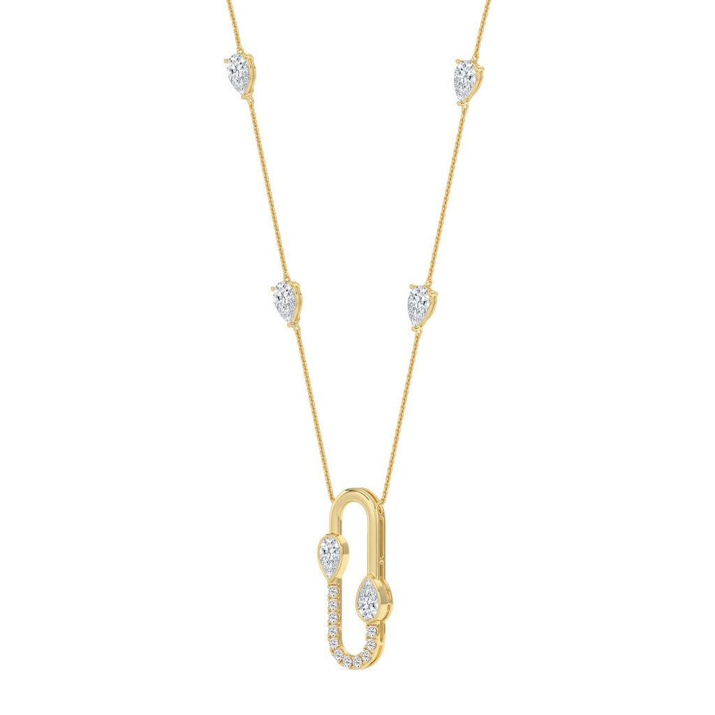 Yellow gold Diamond Pendant · 3.68 ctw