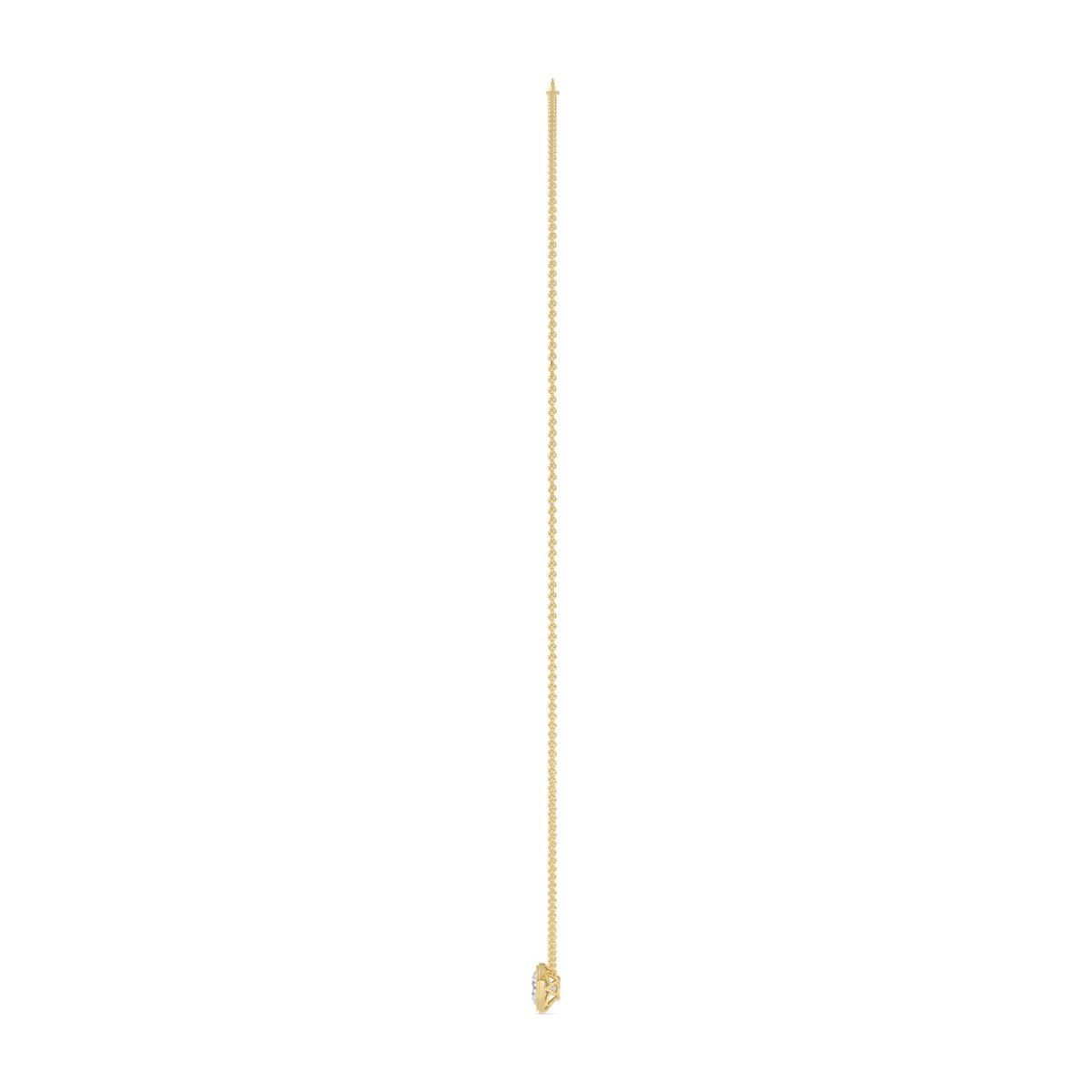 Yellow gold Diamond Pendant · 2 ctw